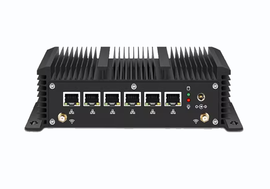 六网口千兆无风扇工控机BOX-2018-6L